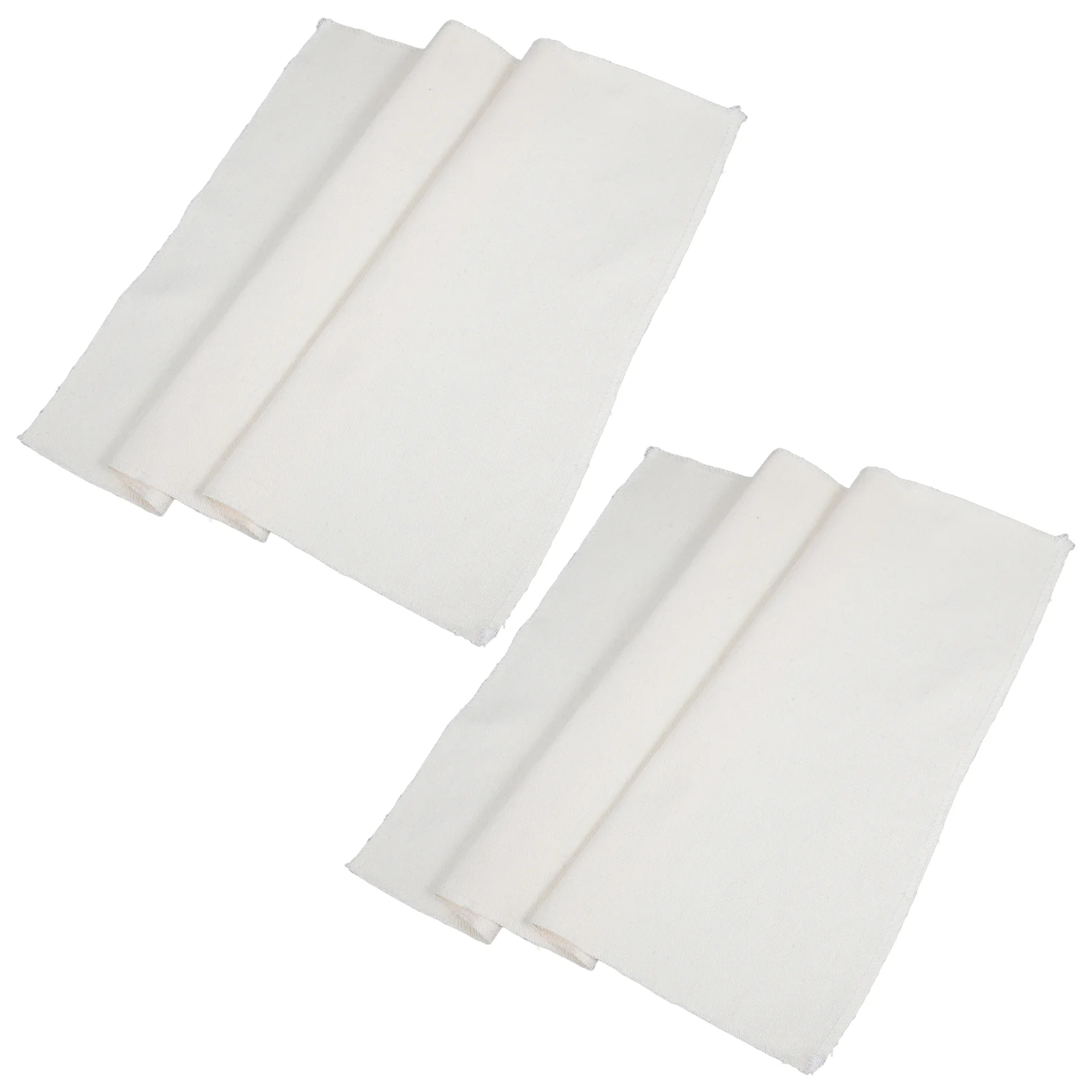 

2 Pcs Bread Dough Mat Pastry Making Tools Dust Cloth Beige Cotton Baking Fermented