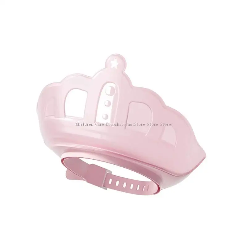  Reusable Kids Hair Washing Caps Double Layer Water Proofing Design Stretchable Gentle On Skin Toddler Bath Safety Gear