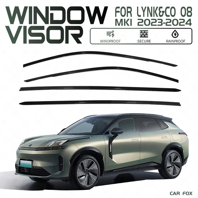 

For LYNK&CO 08 2023+ Plastic Window Visor Vent Shades Sun Rain Deflector Guard For LYNK&CO 08 2023+