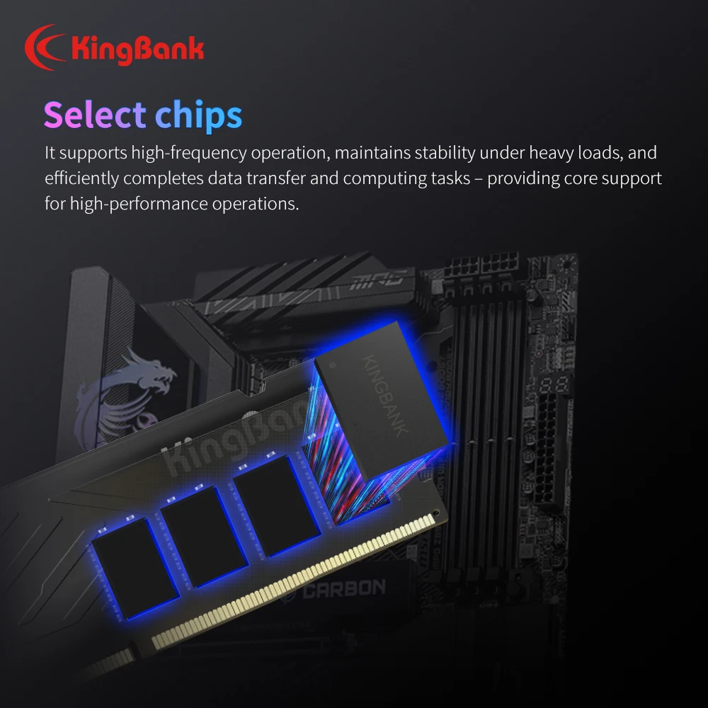 KingBank DDR4 3200MHz 8GB メモリ 2枚セット KingBank DDR4 3200MHz 8GB/16GB RAM 288Pin Gaming Memory
