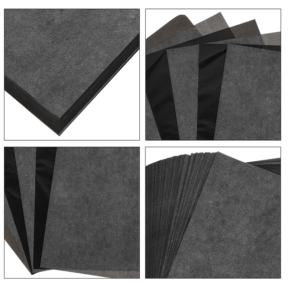 50 Pcs Graphite Carbon Paper Copy for Tracing Fabric Single Sided Transfer Drawing