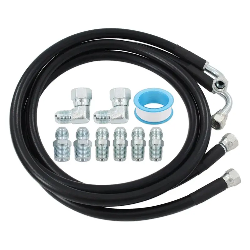 Transmission Cooler Hose Fitting Replacement Kit 6AN For Chevy Ford GMC Cadillac 700R4/TH350/TH400/NP-700RTL-X59A