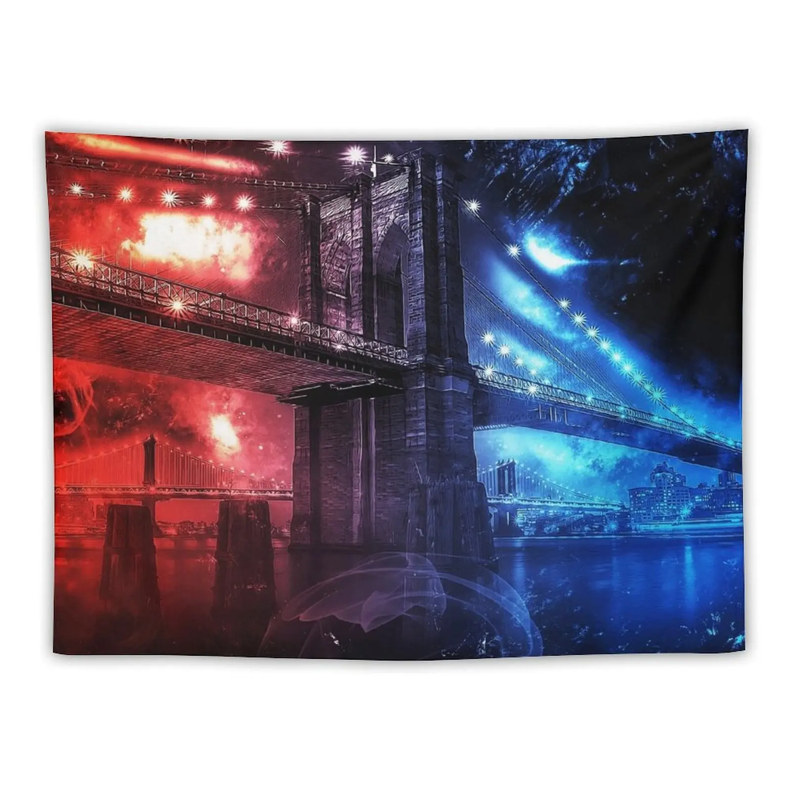 

Brooklyn Nights Tapestry Korean Room Decor Wall Deco Tapestry