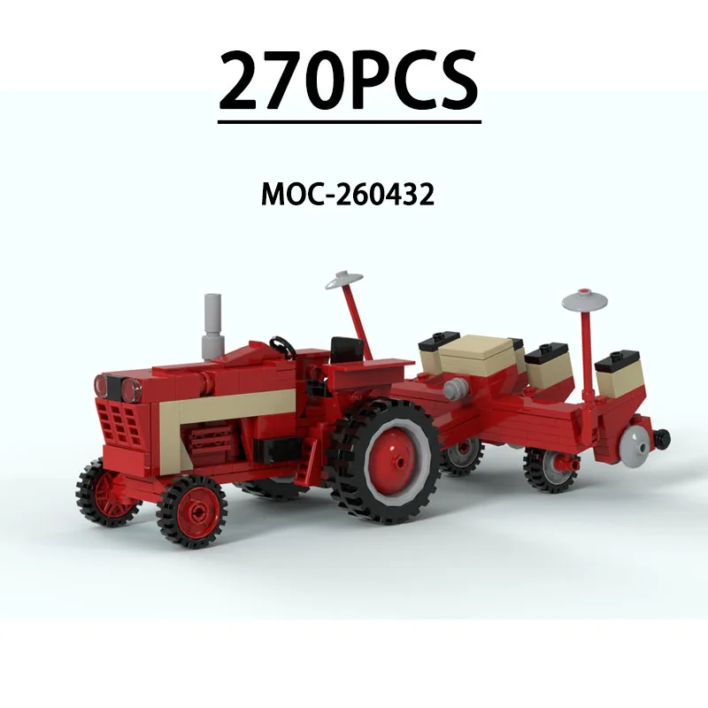 

MOC-260432 Building Block Farm Seeder Model, 270 Pieces, Children's Educational Birthday, Christmas, and New Year Toy Gift