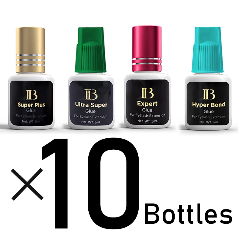 10 Bottles IBeauty False Eyelash Extension Glue Fake Lash 0.5S Fast Dry Accelerator Waterproof Retention Korea Adhesive Supplies