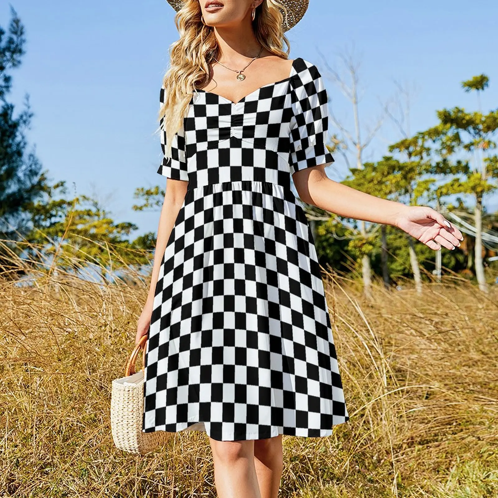 Chequered Flag Checkered Racing Car Winner Bedspread Duvet Phone Case Short Sleeved Dress Dress for girls Dress