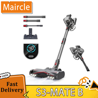 Maircle S3-MATE B Cordless Vacuum Cleaner, with Store and Charge 2-in-1 Dock, 40min Runtime, 30kPa Power Suction, LED Display