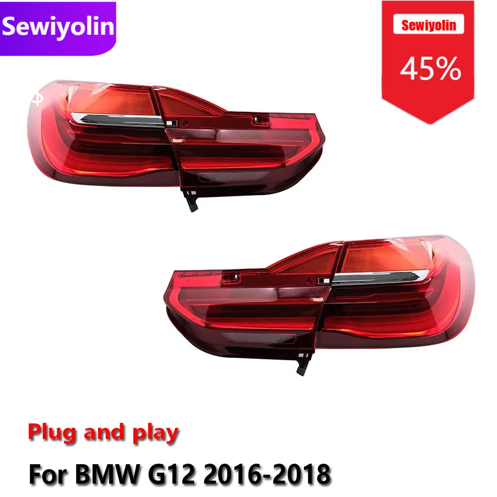 

Car DRL LED Tail Light Assemblies For BMW G12 2016-2018 Auto Fog DRL Brake Turn Signal Lamp Plug and Play
