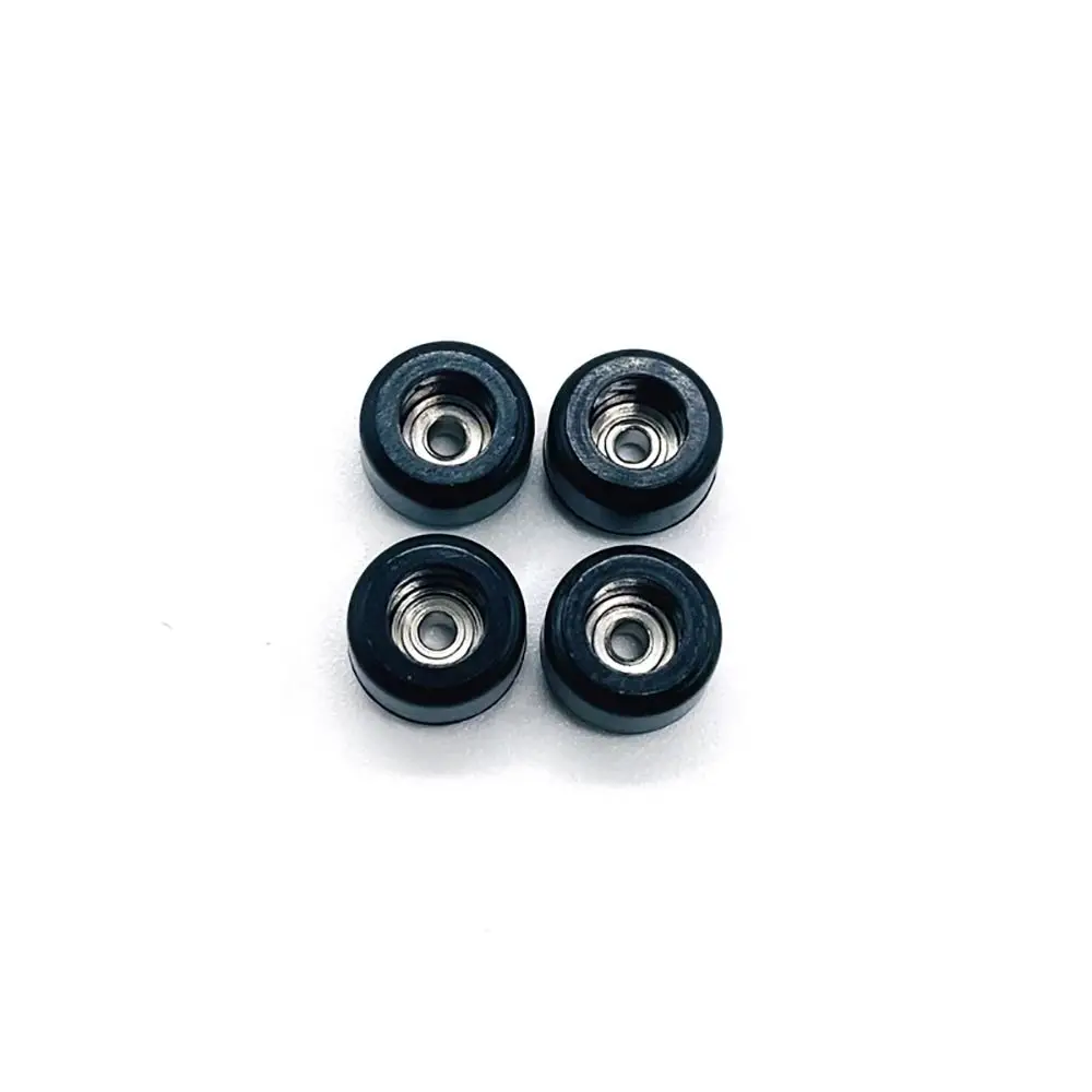 Bounce Ball – Lot 4 Roues à Roulements CNC En Uréthane – Pour Fingerboard – Couleurs Variées – 7 Mm