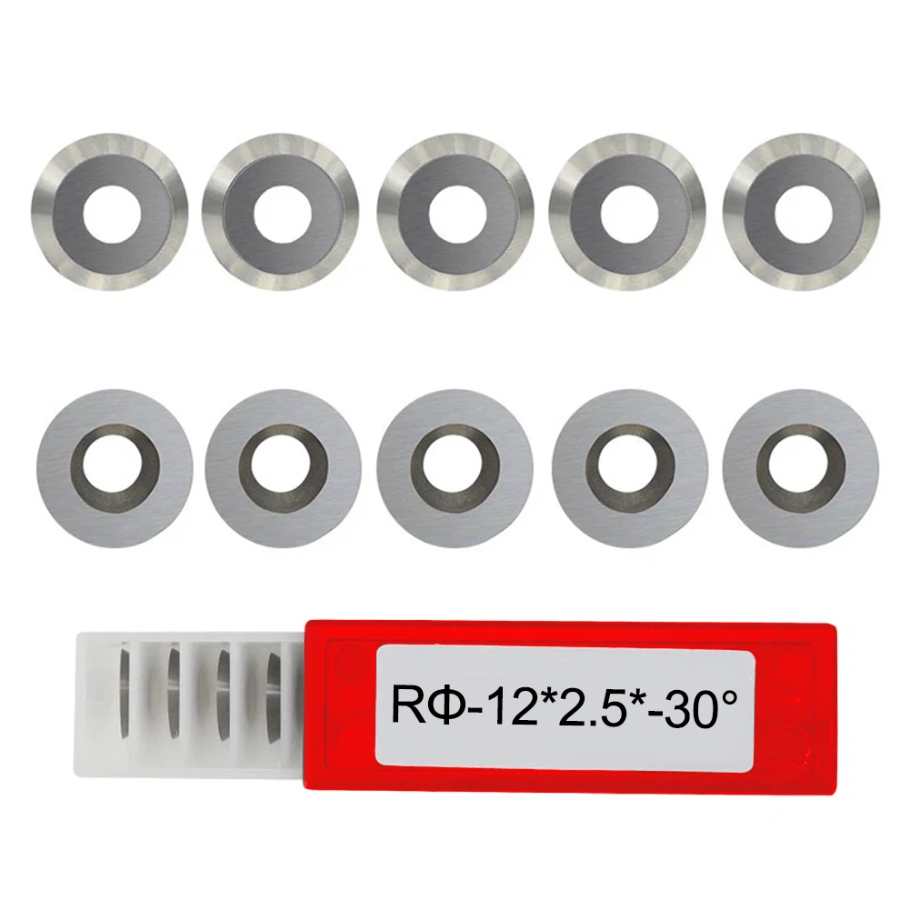12 X 2.5mm 30 Degrees Carbide Tip Insert Curved Turning Applications Efficient Machining High Strength Material