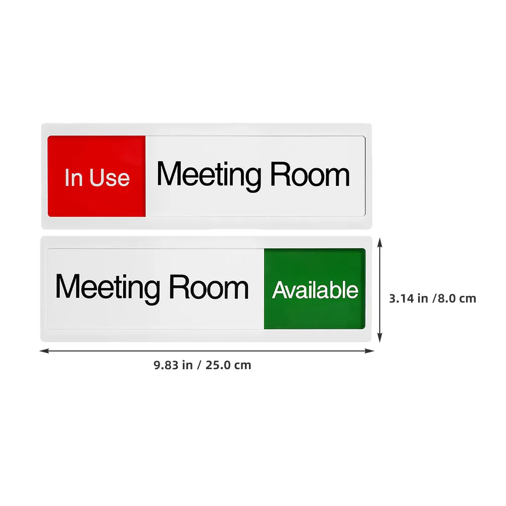 Acrylic Sliding Door Signs 2 Pack Meeting Room Privacy Slider In Use Available Open Office Conference