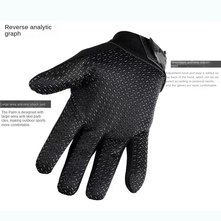 New Men\'s Special Forces Anti-Slip GlovesSeal Tactical Gloves Cool Motorcycle Super Technician Long Finger