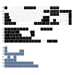 KBDiy Cherry Profile GMK Arctic Keycap Double Shot PBT Keycaps for Mechanical Keyboard Game ISO 176 Keys/Set for GMK75 GMK67 K50