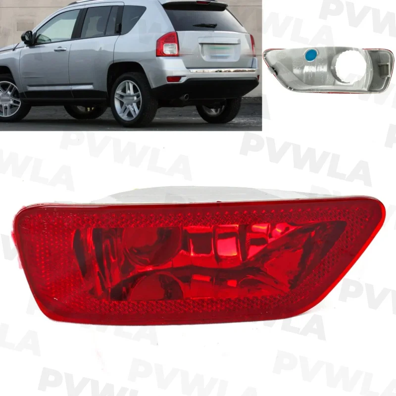 For Jeep Compass 2011 2012 2013 2014 2015 2016 Left Side Rear Bumper Reflector Light Lamp Car accessories