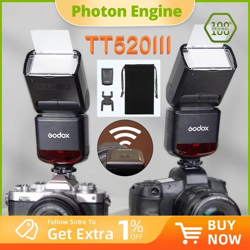 godox-tt520iii-flash-universale-per-fotocamera-speedlite-wireless-per-canon-nikon-pentax-olympus-fotocamere-dslr-compatibile-con-canon-eos-90d