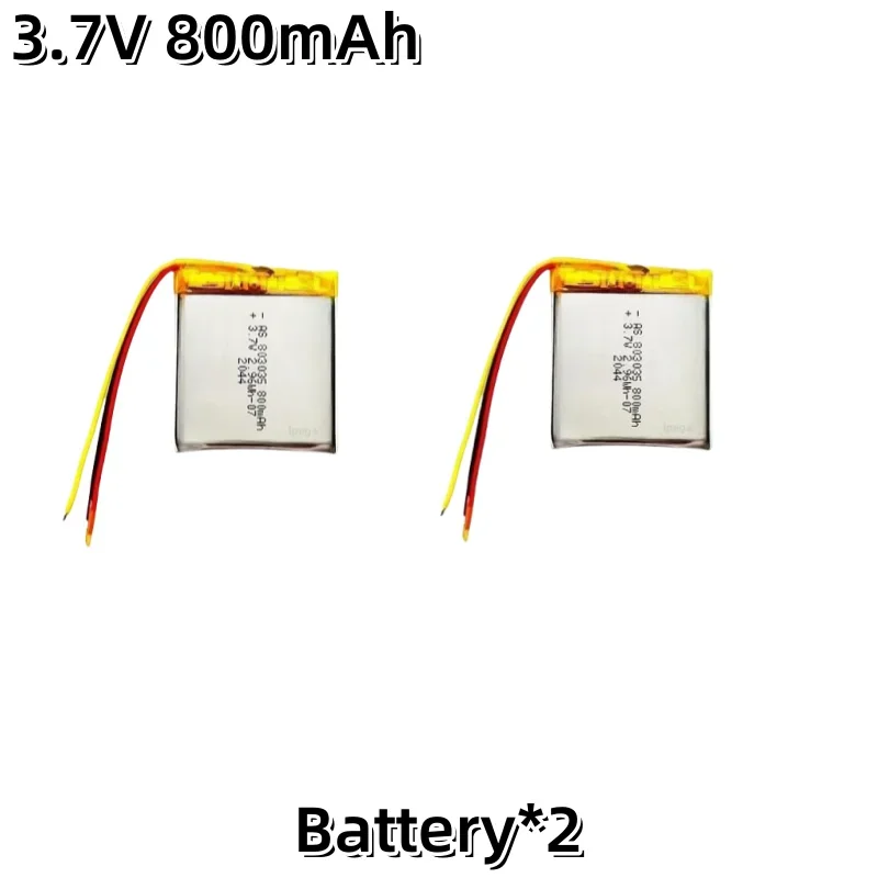 803035 3.7V 800mAh Lithium Lipo Rechargeable lpega Battery For MP3 MP4 MP5 GPS Mobile Phone Camera Bluetooth Headset Speaker