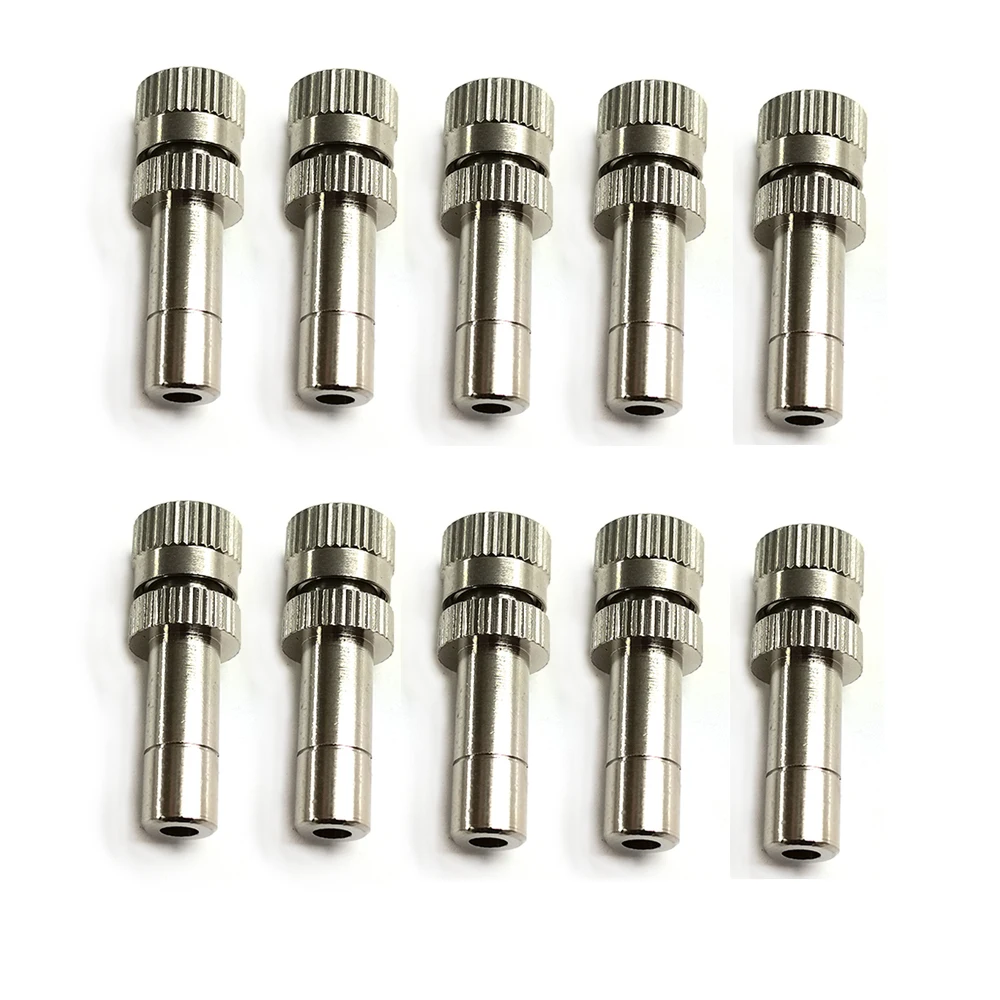 10 PCS Quick Slip Lock Nozzle 0.1mm-0.8mm misting cooling Fogging Spray Sprinkler Misting Garden Nozzle for 6mm Quick Connectors