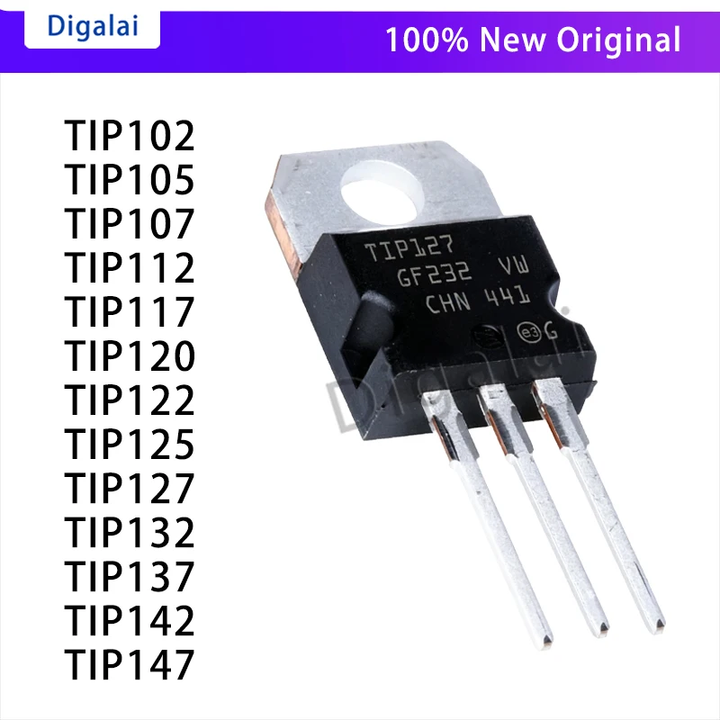 TIP102 TIP105 TIP107 TIP112 TIP117 TIP120 TIP122 TIP125 TIP127 TIP132 TIP137 TIP142 TIP147