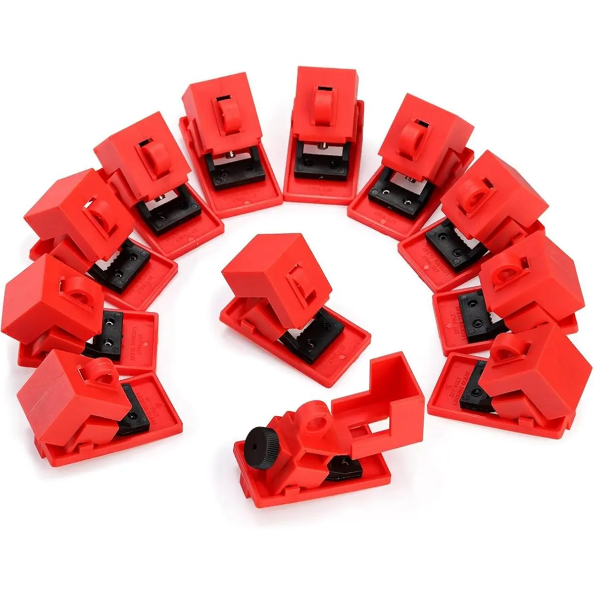 Best of 2026 12 Pack Circuit Breaker Lockout Device 120-277V Clamp-on for ≤16 mm Handle