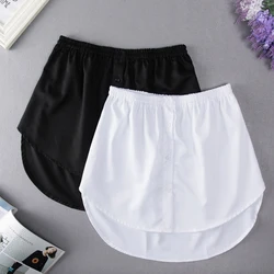 Detachable Underskirt Women Fake Shirt Irregular Skirt Tail Blouse Hem Cotton Extender Fake Hem Mini Skirt Fake Hem 6 Sizes