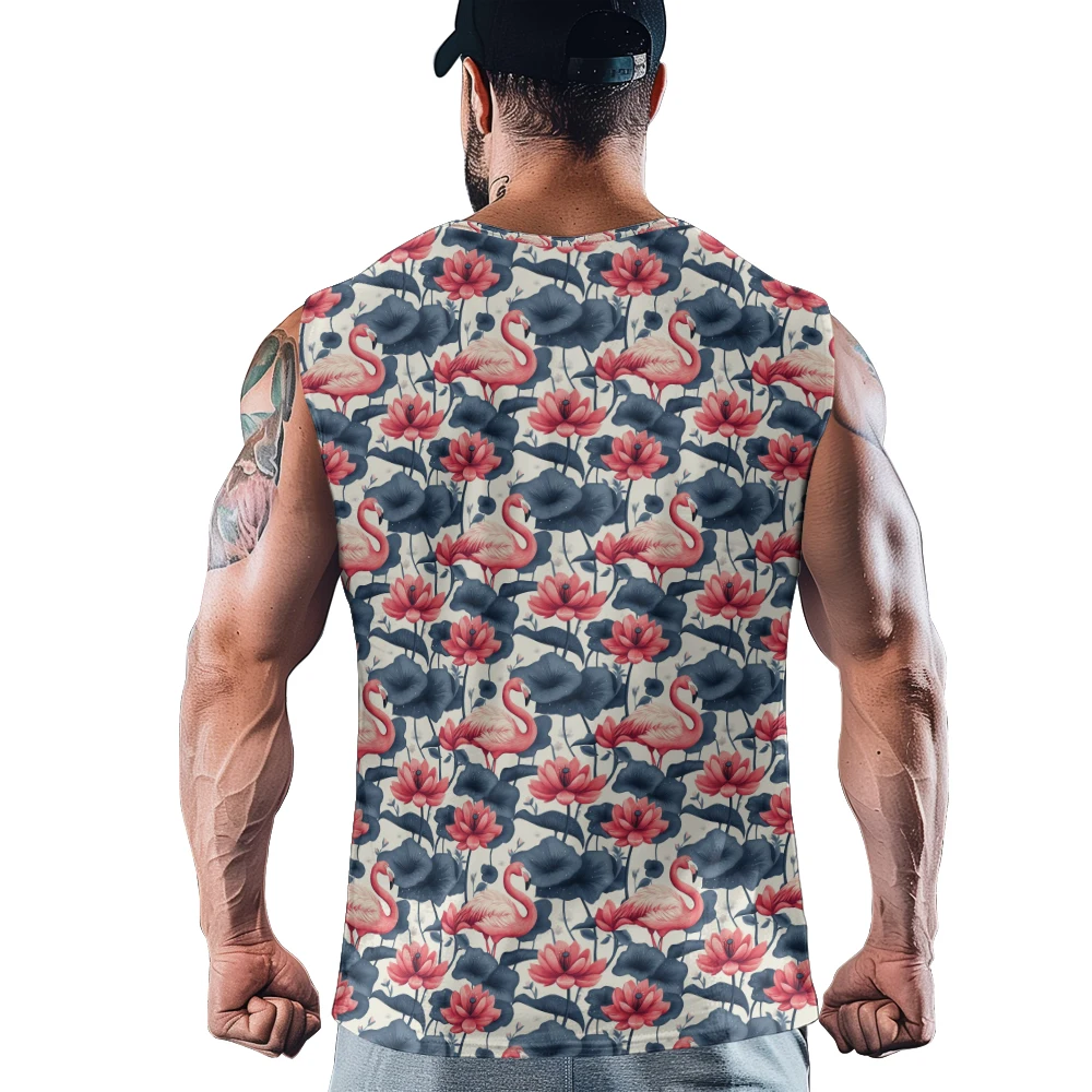 Tropische dichte flamingo here - Tank Top Muscle recensie en prijs