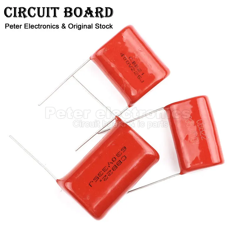 (10pcs) CBB22 CBB21 Capacitor 100V 250V 400V 450V 630V  P5 P7.5 P10 P15 P20 P25 mm 0.1uf 4.7uf 2.2uf 1uf 104J  224J 103J 155J 2
