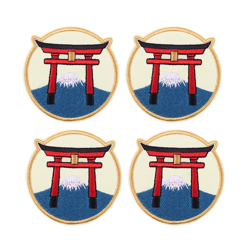 Parche termoadesivo flores cerezo Fuji – Estilo anime bordado ropa - imagen 2