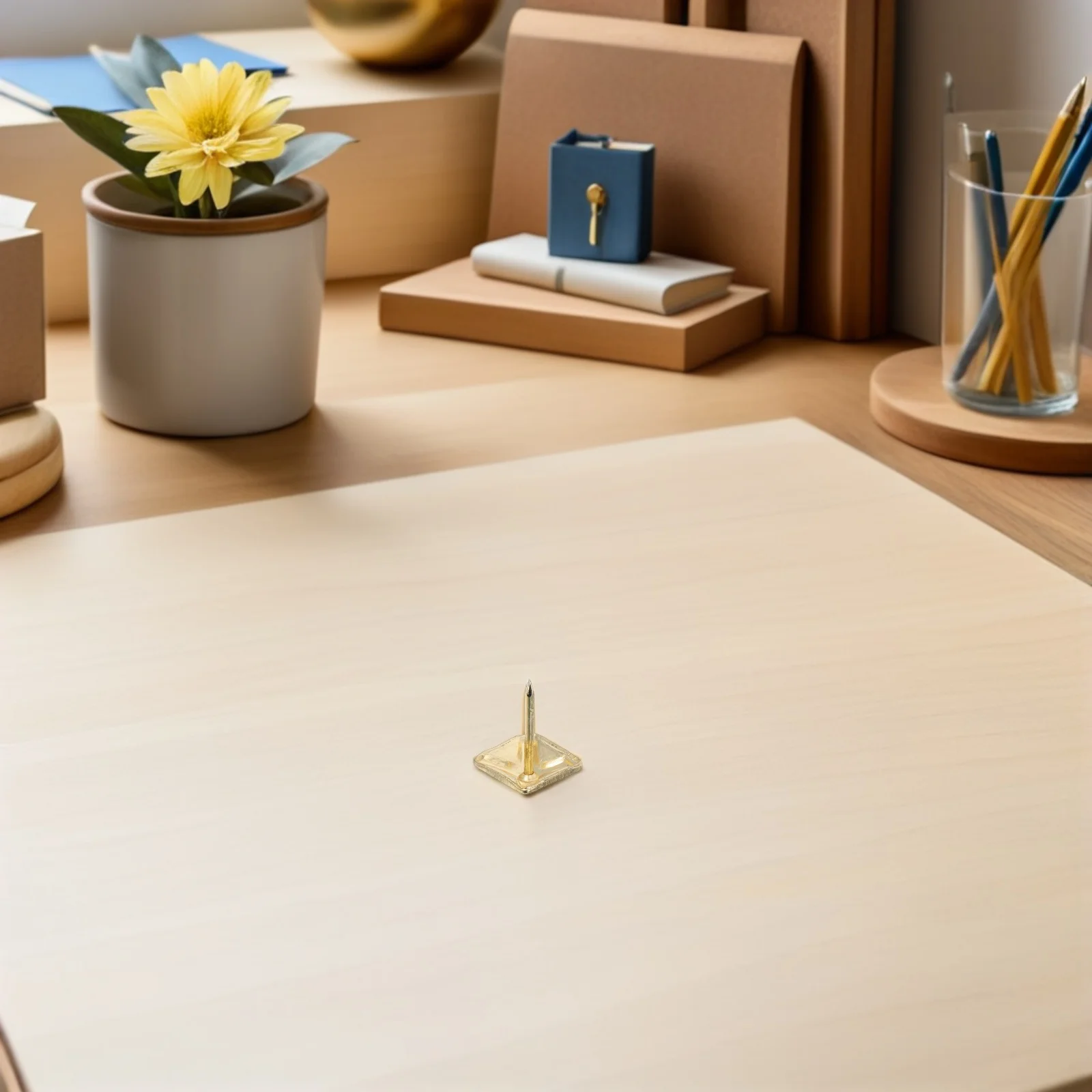 100Pcs Extended Square Upholstery Push Pins Stable Furniture Nails for Home Office Bulletin Board Cork Board Decorative Thumb