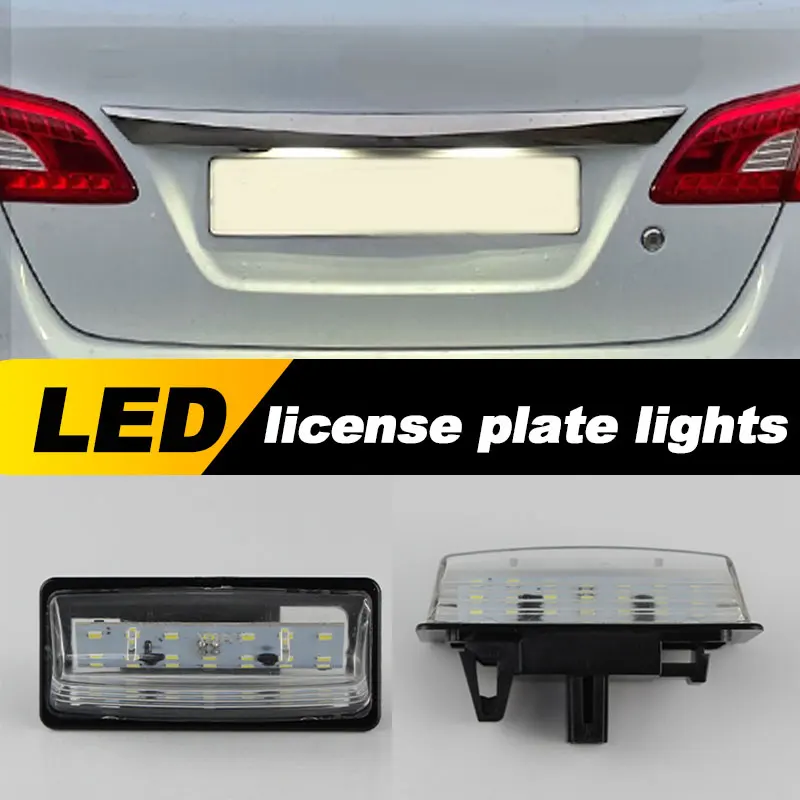

Для Nissan Altima Quest Maxima Rogue Murano Pathfinder Sentra Versa Note Infiniti JX35 светодиодные фонари для номерного знака 26510-9Y00A