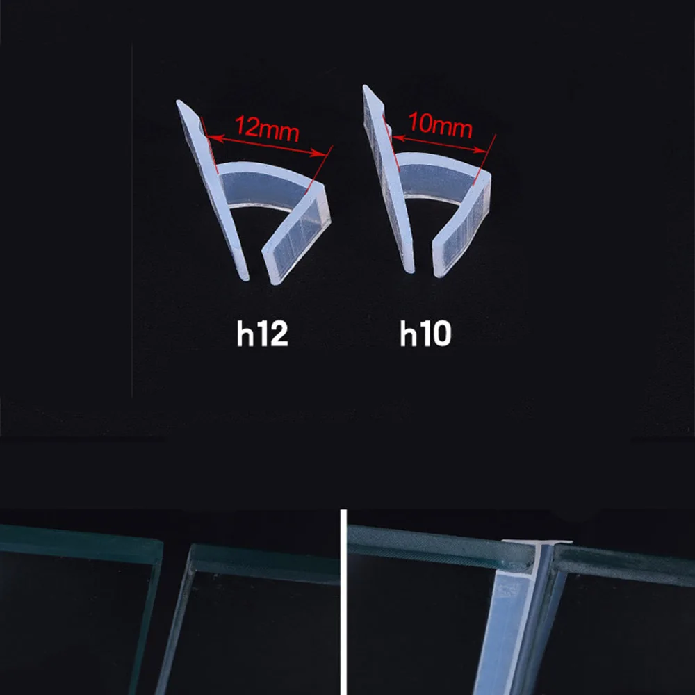 شريط عزل مرن لباب الدش باب زجاجي 2 متر مطاط السيليكون المقاوم للماء Htype أداء جيد لمكافحة الشيخوخة