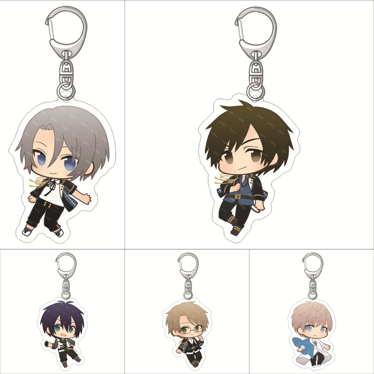 Hot Anime THE ANIMATION MUTSUKI HAJIME KISARAGI KOI MINADUKI RUI HADUKI YOU Transparent Decoration carchain Acrylic Keyring ​Toy