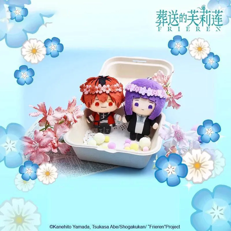 Anime officiel Frieren: Beyond Journey's End mignon porte-clés en peluche poupée suspendue Frieren sac à dos pendentif Fans cadeaux d'anniversaire de noël