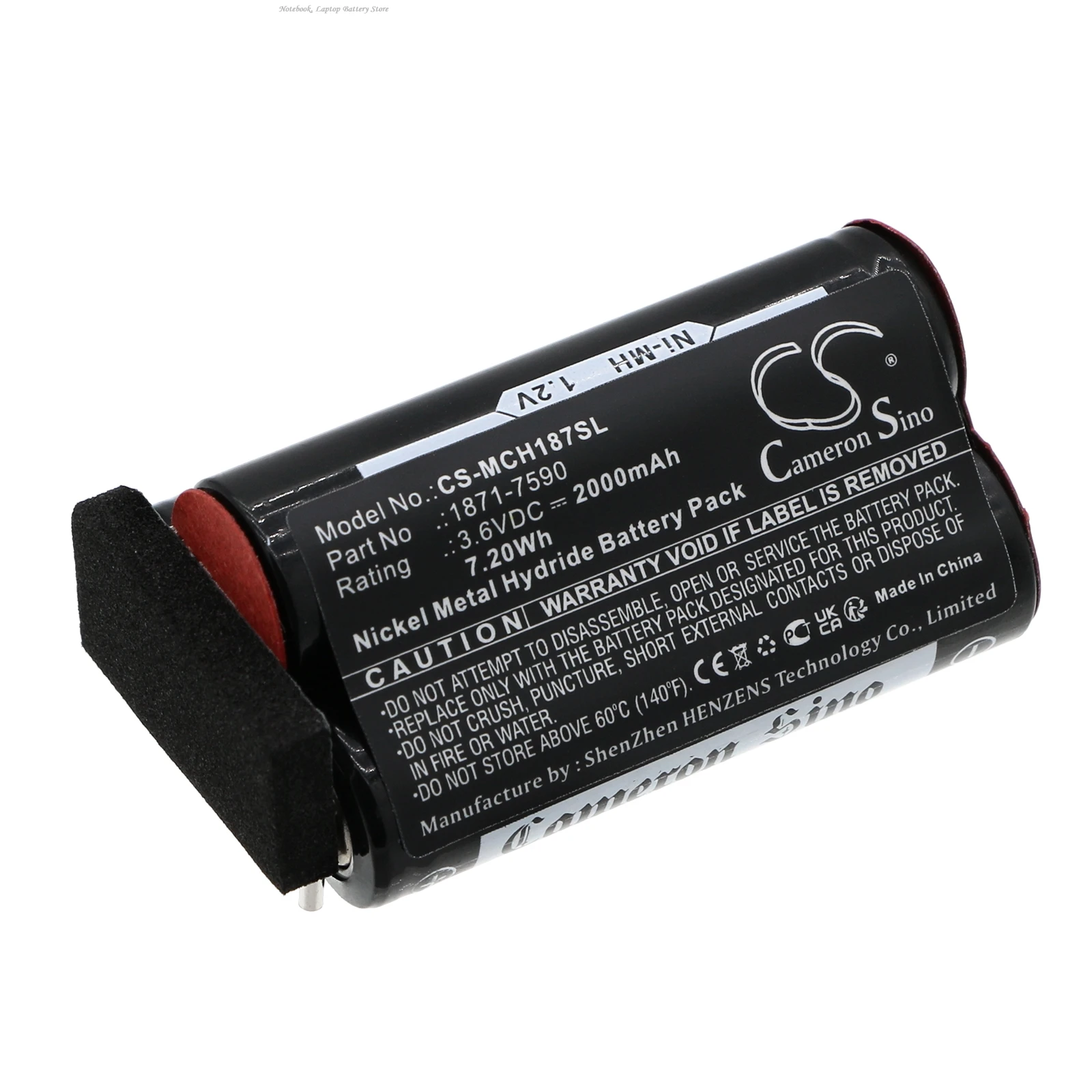 2000mAh Shaver Battery for Moser ChromStyle 1871, Wella Academy ChromStyle, Super Cordless 1872 clipper