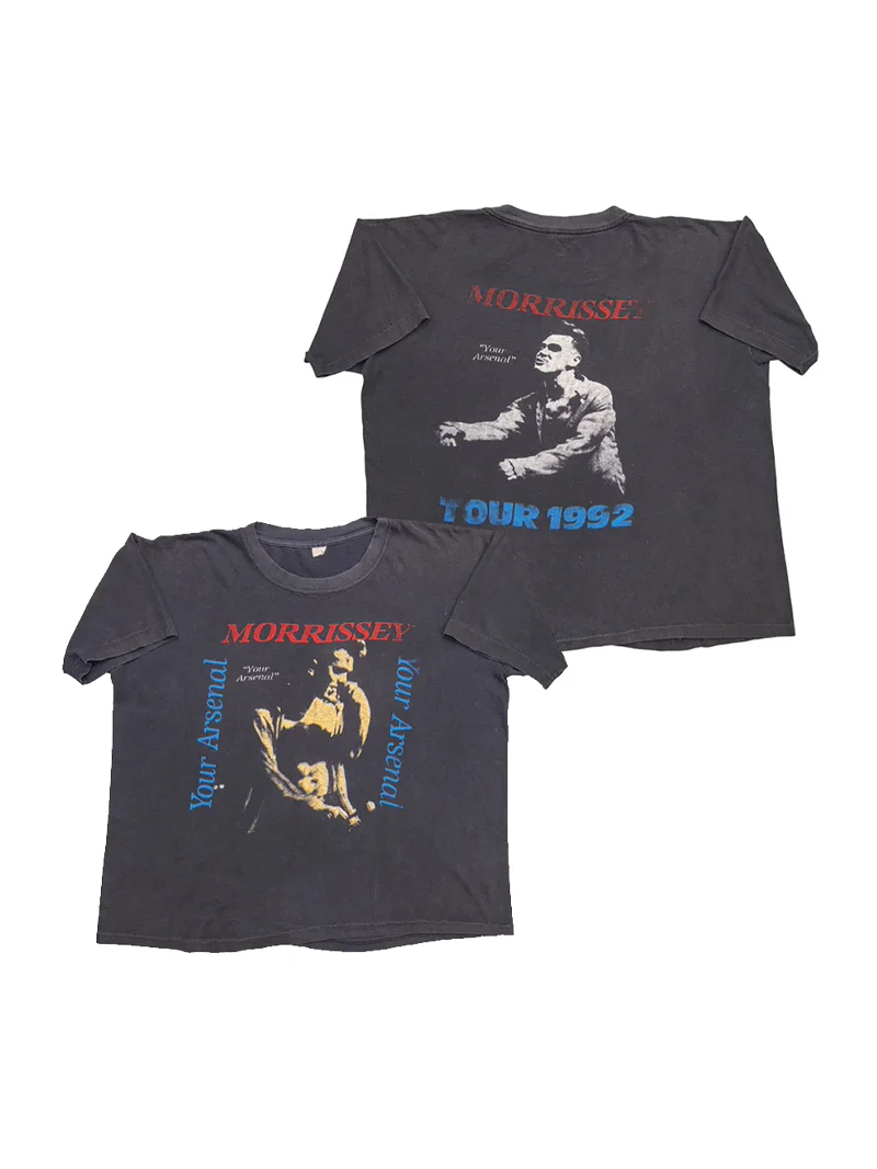 Morrissey Your Arsenal Alternative Rock High Street American Short Sleeve Men Direct Spray T-Shirt Breathable Cotton Summer F...