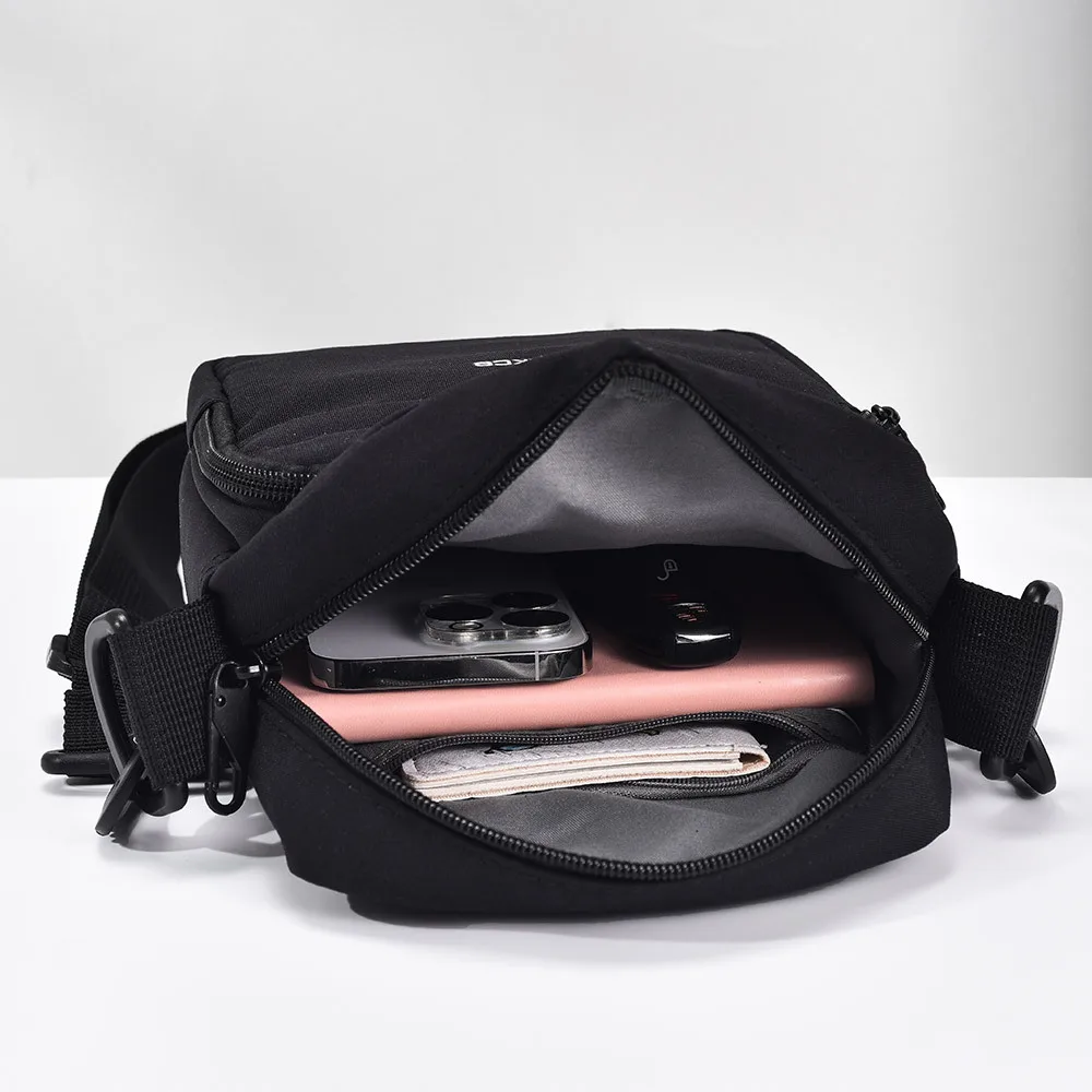 Mini Crossbody Tas Voor Heren Schoudertas Met Verstelbare Riem Kleine Messenger Tas Voor Reizen