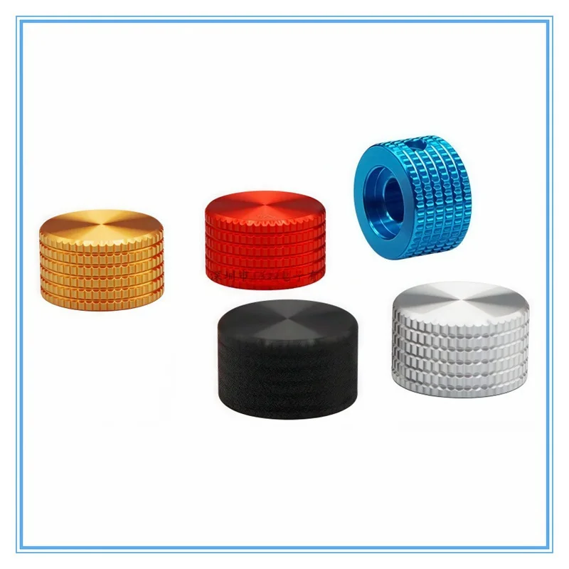 17X10MM Aluminum Alloy Solid Knob Cap Potentiometer Coded Switch Knob, Amplifier Volume Adjustment