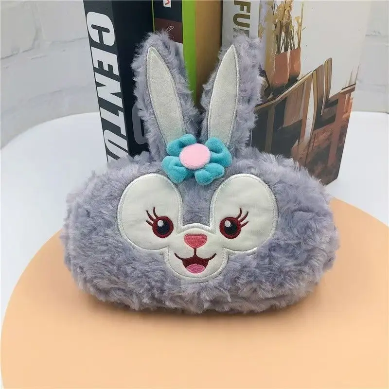 Disney Stellalou Linabell Girly Heart Cartoon Cute Plush Stationery Bag Creative Kawaii Pencil Bag Makeup Storage Bag Gift