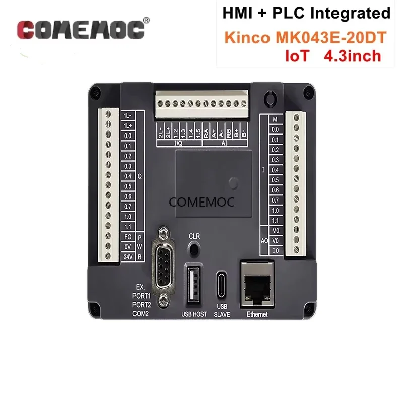 Kinco IoT MK043E-20DT HMI PLC «все в одном» 4,3-дюймовый сенсорный экран с программируемым контроллером Встроенная панель с поддержкой пульта дистанционного управления