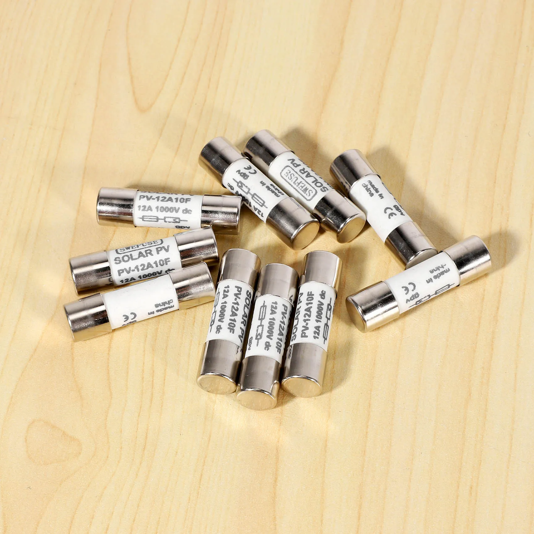 B29C-10 Pcs 1000 VDC Fuse Solar PV Explosion-Proof Fuse Silver