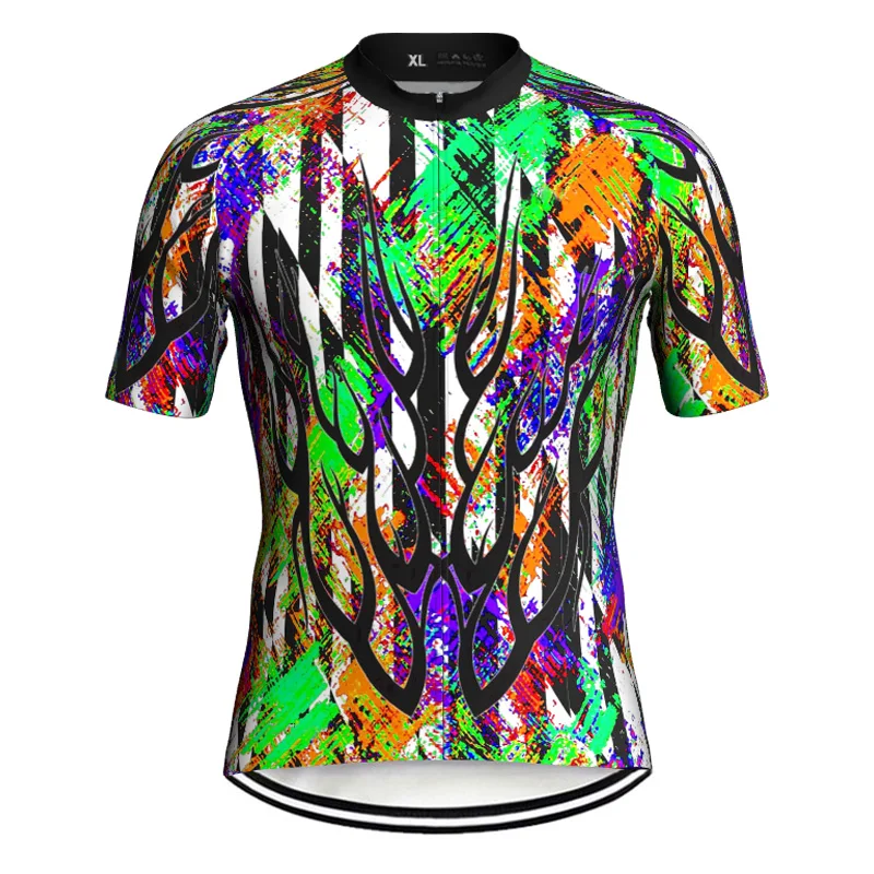 

Bicycle Short Sleeve Shirt for Men, MTB Top, Road Jersey, Cycling Motocross Clothes, Ride Biker Wear, Non-Slip, Unique Design