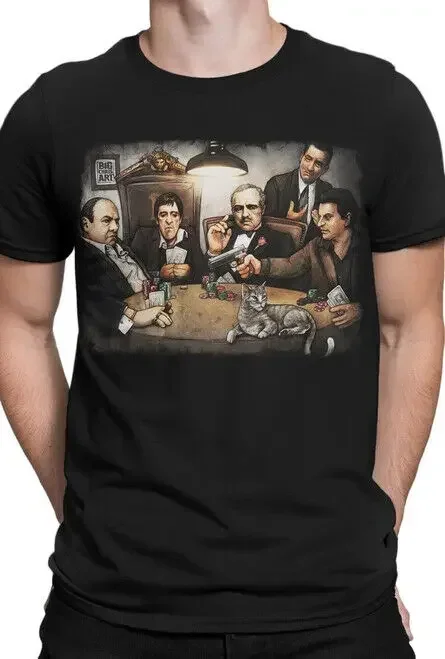 

Big Chris Art Gangsters Playing Poker T-Shirt