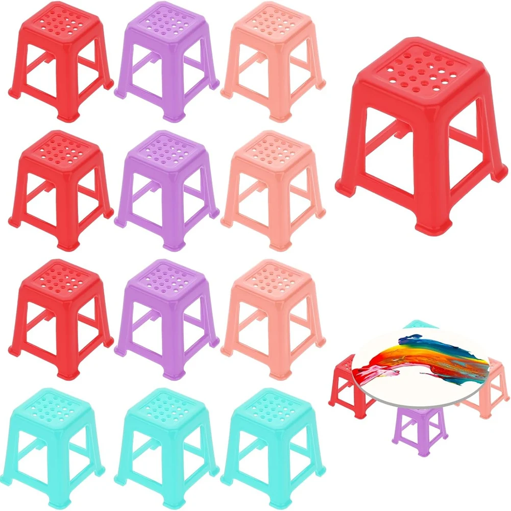 12 Pcs Canvas Stands for Painting Paint Stand Mini Canvas Feet Risers Fluid Painting Supplies Acrylic Pouring Paint