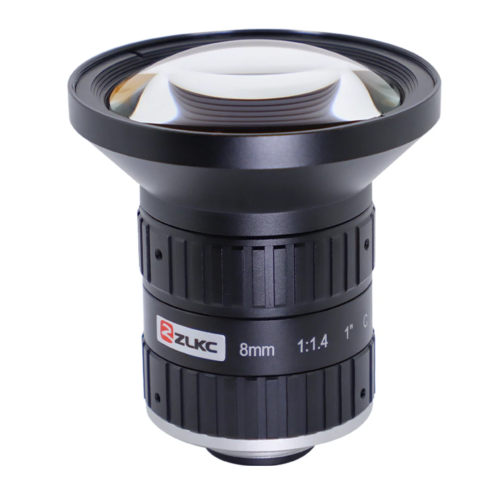 ZLKC 8.0 megapikseli C mocowanie 8mm 1 "F1.4 jego korekcja o stałej ogniskowej C-Mount kamera przemysłowa ręcznego obiektywy kamery przemysłowej tęczówki 8MP — zdjęcie 2