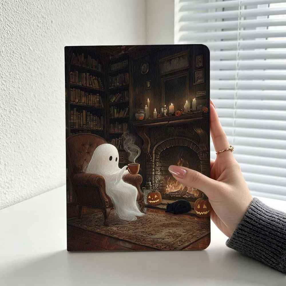 Cartoon Ghost Fireplace Tea Cover For Lenovo Xiaoxin Lenovo Tab Pad Pro Plus K11 P12 M10 Legion Y900 Soft Inch Tablet Case