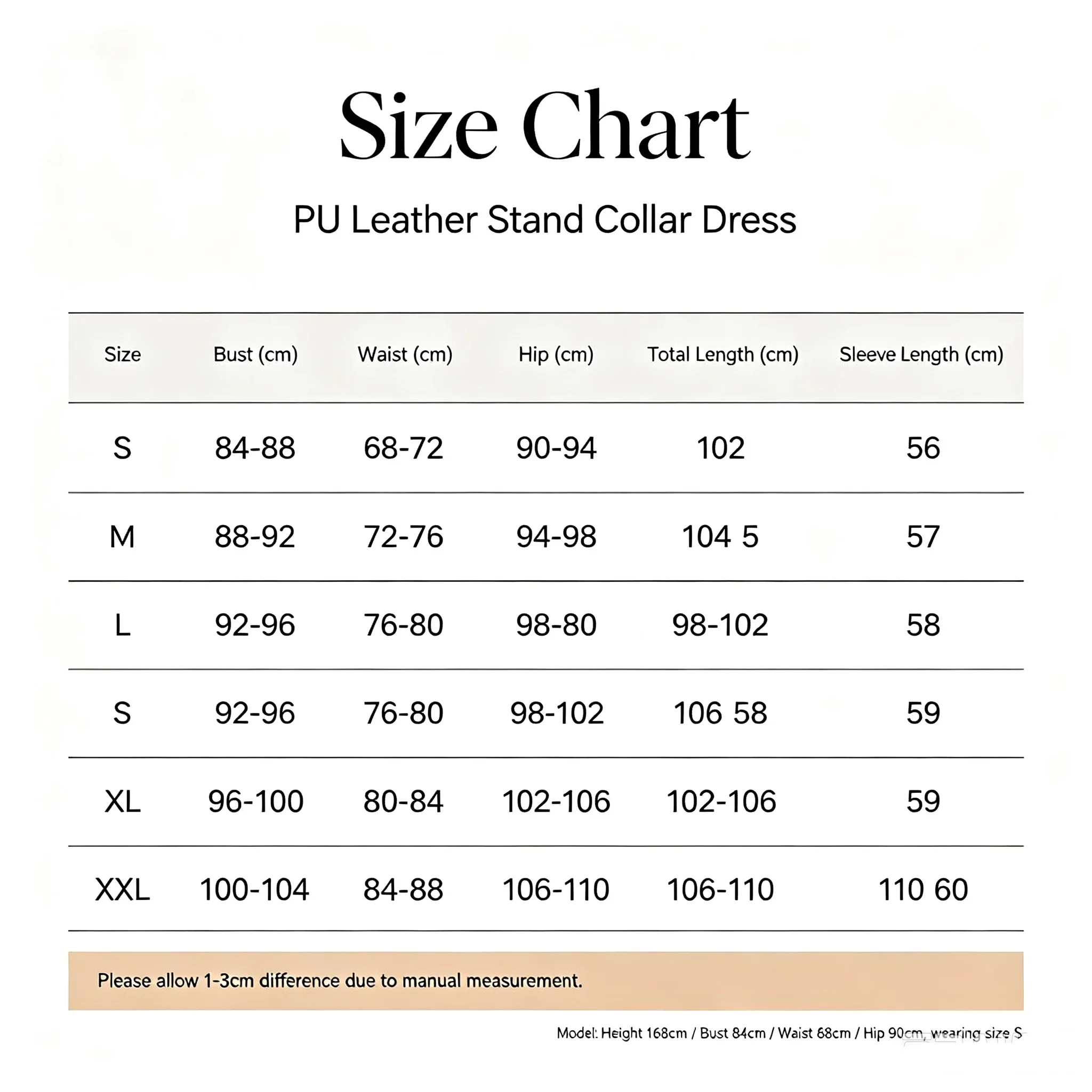 Women PU Leather Stand Collar Long Sleeve Midi Dress Retro Fitted Waist Flared Skirt Elegant Party Casual Outfit 5