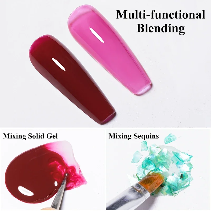 7 ml Verstärkungs-Gel-Nagellack, selbsthebend, langlebig, transparent, klar, Nagelkunst-Lacke für Nägel, Design, Nagelzubehör