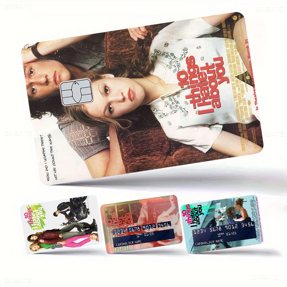 

10 Things I Hate About You Anmie Sticker Film Skin Cover For Credit Card Debit Bank Card Front