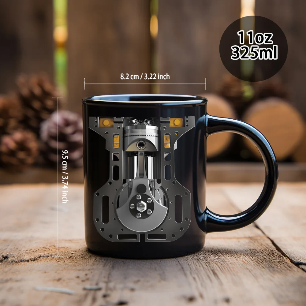 New products in August, mechanic engine engine ceramic coffee mug, men's water cup
