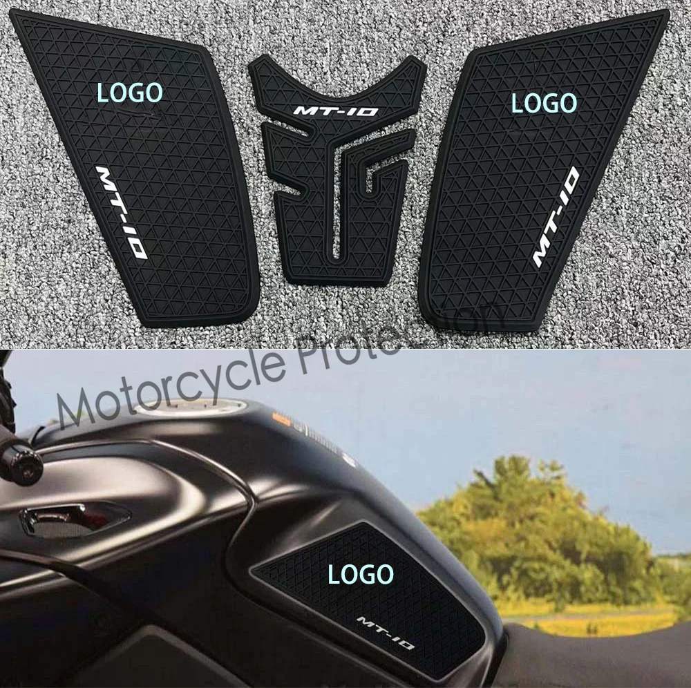 

MT10 мотоциклетные боковые накладки на топливный бак, защитные наклейки, наколенники, тяговая накладка, подходит для Yamaha MT-10 MT 10 2018-2024