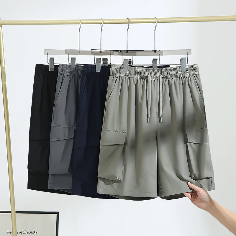 

Skin-Friendly Cool Sensation Outdoor Leisure Qui-Dry Five-Quarter orts for Men Summer New Arrival Workwear Casual Pants